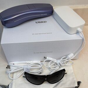 Ulike Purple IPL Hair Removal Device with White Charger